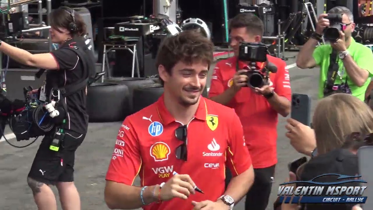 PIT WALK - F1 SPA-FRANCORCHAMPS 2024  ( Brad Pitt , Charles Leclerc and more )