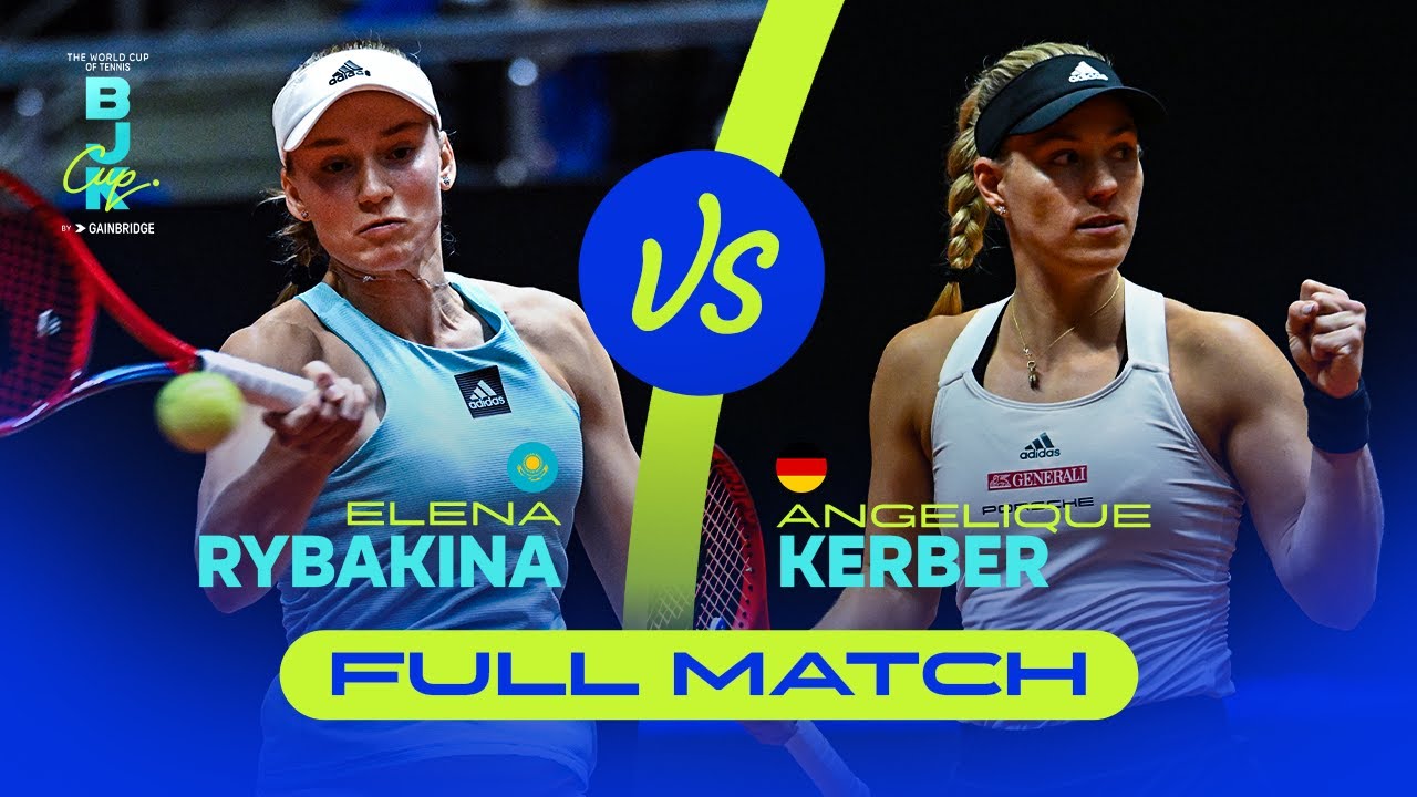 Elena Rybakina (KAZ) v Angelique Kerber (GER) | 2022 Billie Jean King Cup Qualifiers | FULL MATCH