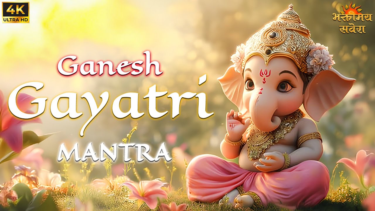 Ganesh Gayatri Mantra Loop | गणेश गायत्री मंत्र जाप | Bhaktimay Savera