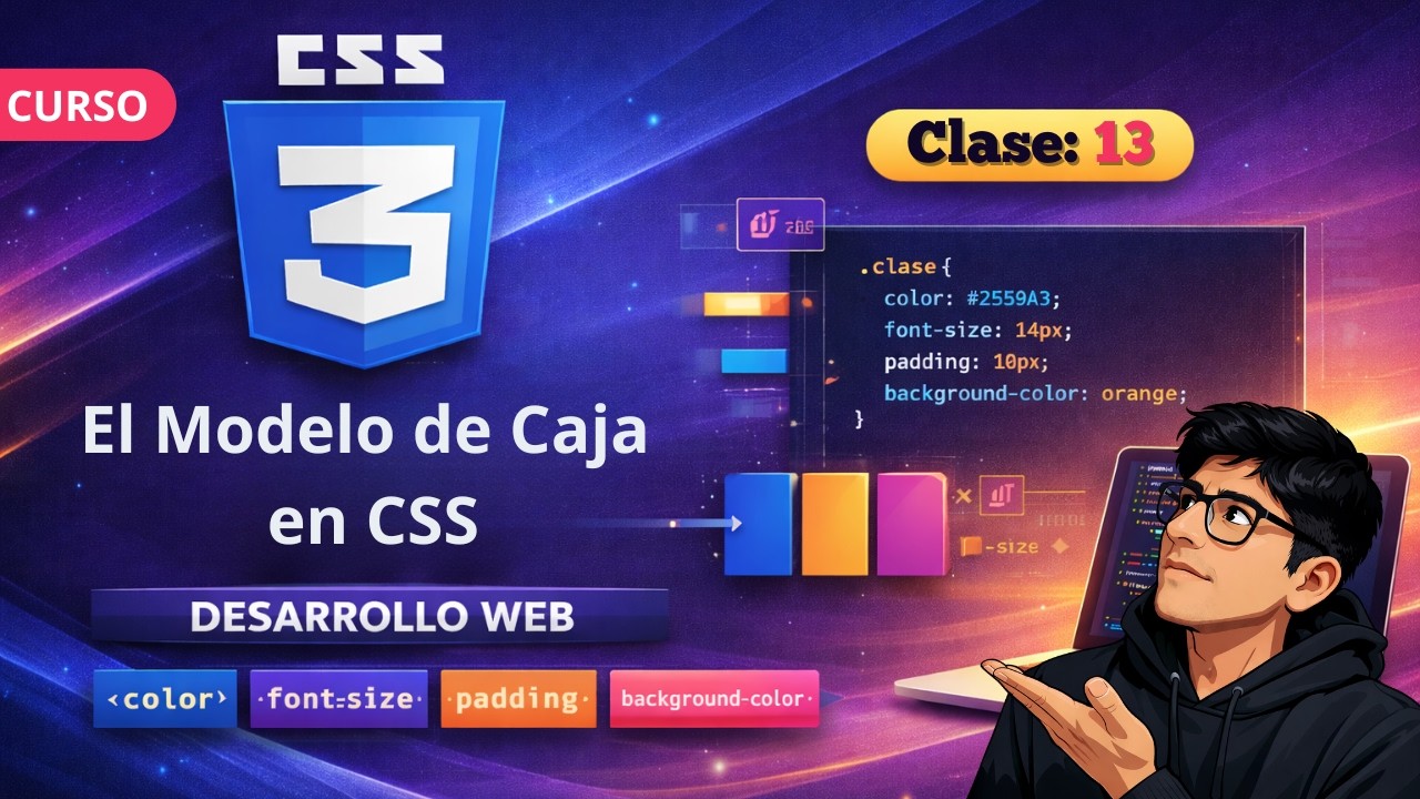 📦 El Modelo de Caja en CSS (Box Model) + Proyecto Práctico | Clase 13 👉 Curso Desarrollo Web 2026