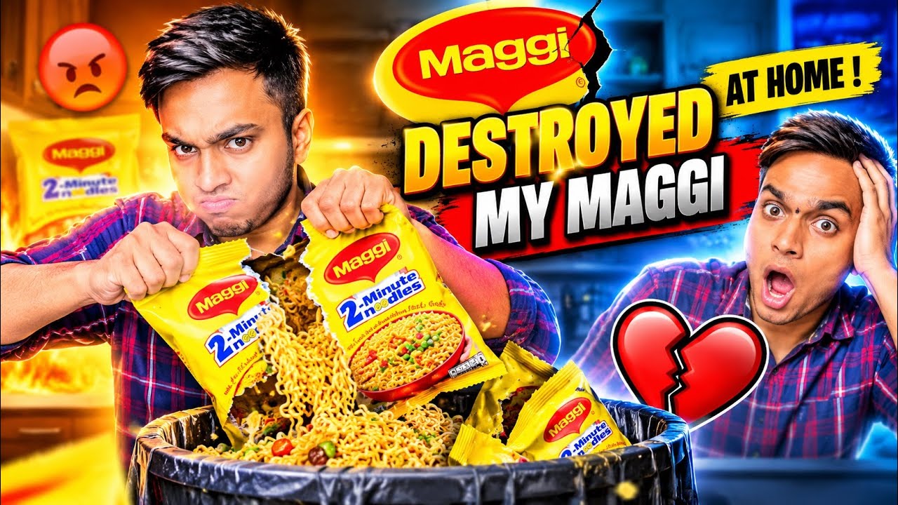 Maggi At Home | I Destroyed My Maggi | Trending Abhi