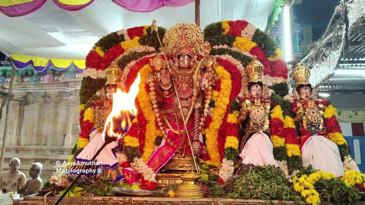 திருச்சேறை, விடையாற்றி புஷ்ப பல்லக்கு சேவை!