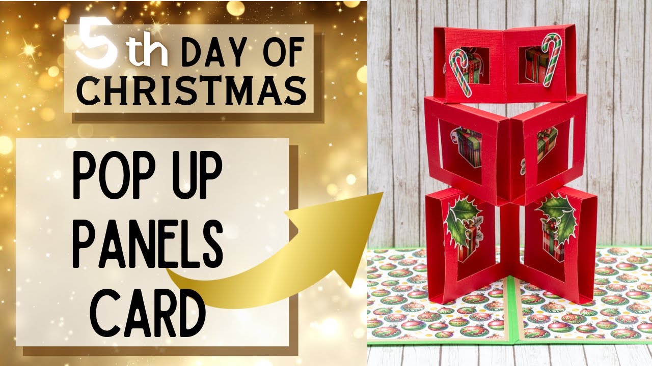 SUPER EASY Pop Up Panel CHRISTMAS CARD Tutorial