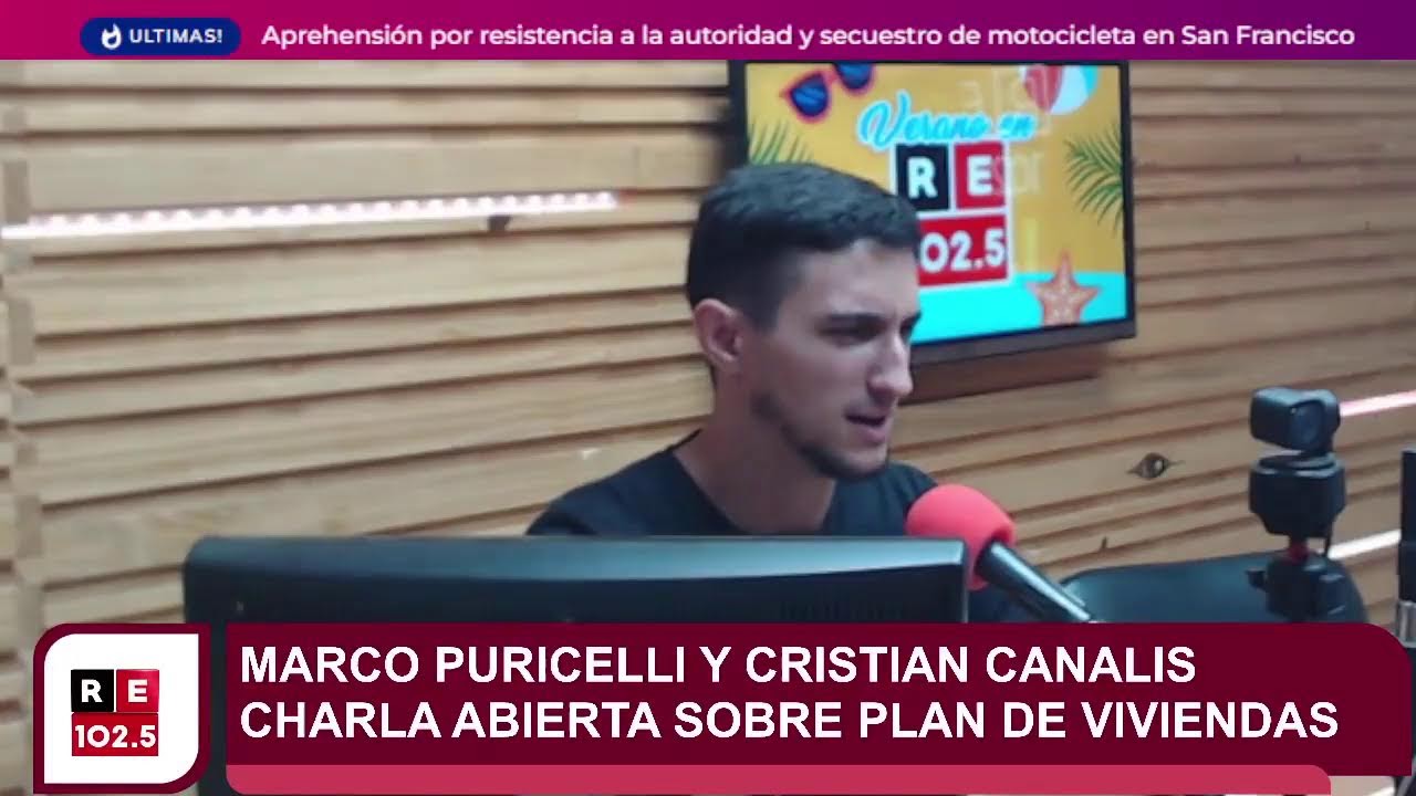 Marco Puricelli y Cristian CanalisCharla abierta sobre plan de viviendas