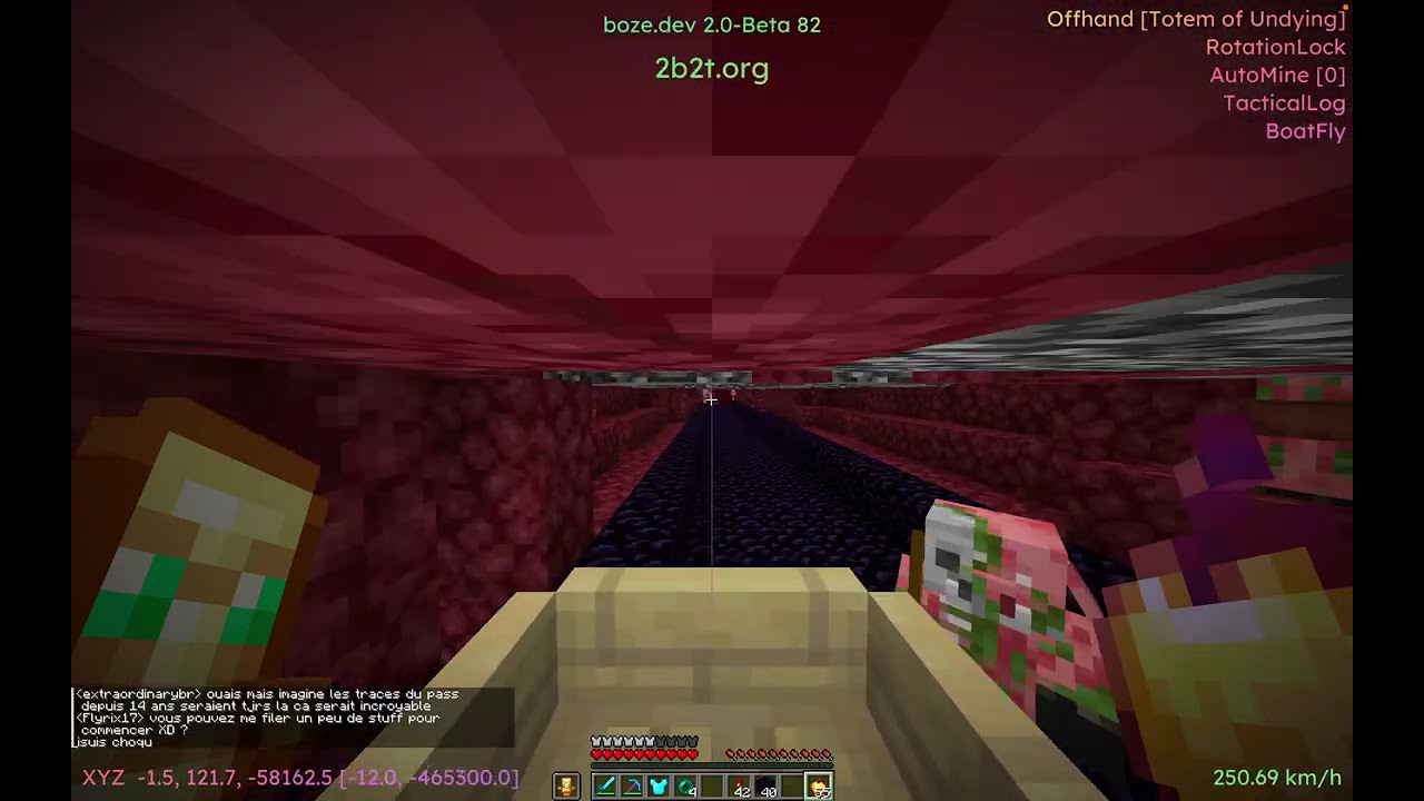 boze.dev beta - improved 2b2t BoatFly AutoPilot - NOW AFKABLE