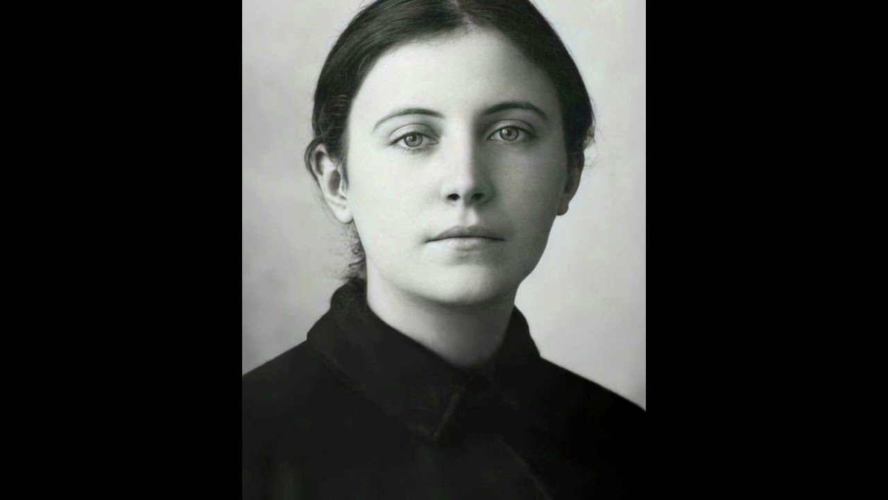 SANTA GEMMA GALGANI APPARE AD UNA GIOVANE MALATA E LA GUARISCE