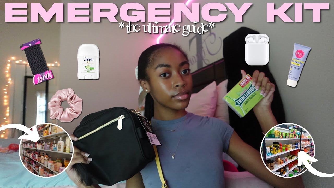 WHAT'S IN MY BACK TO SCHOOL EMERGENCY KIT '24 ✮⋆˙| *everything you need* | TijuanaNicole