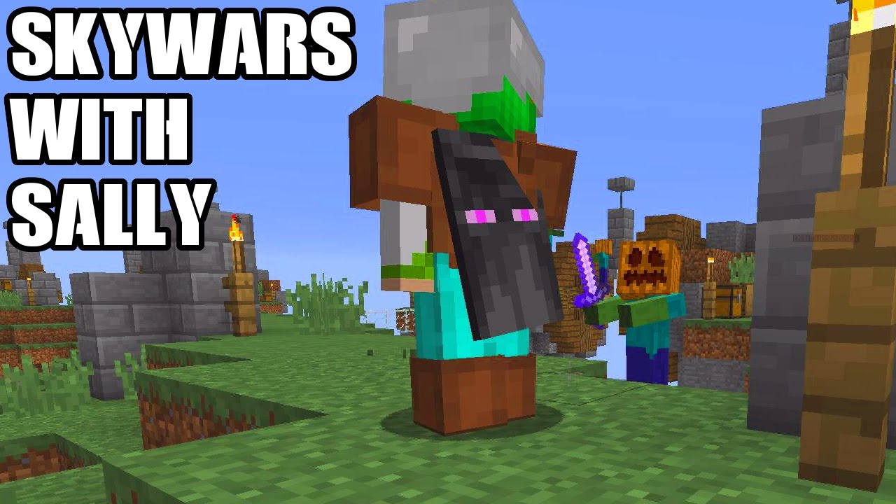 MINECRAFT SKYWARS WITH SALLY | SOMETIMES WE WIN!!!