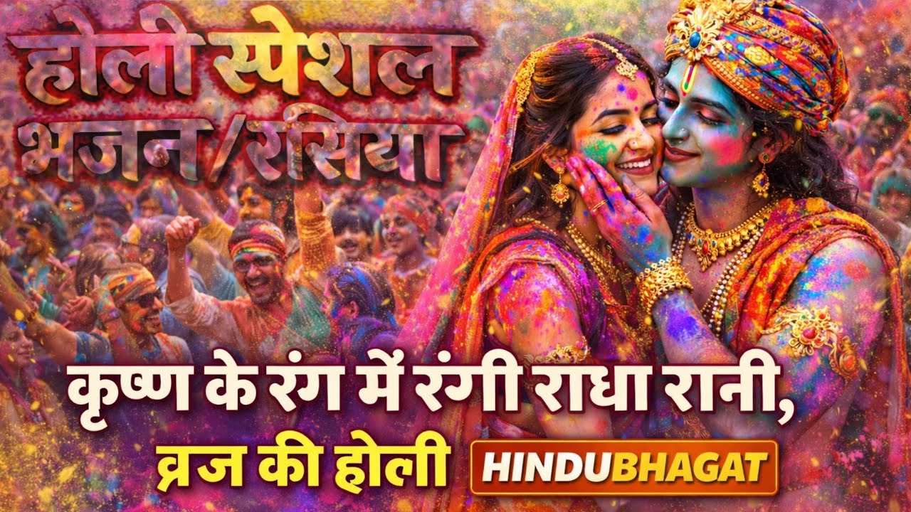 श्रीकृष्ण की लीला से सजी वृंदावन मथुरा की होली का रासिया/भजन #holi #vrindavan #mathura #krishna