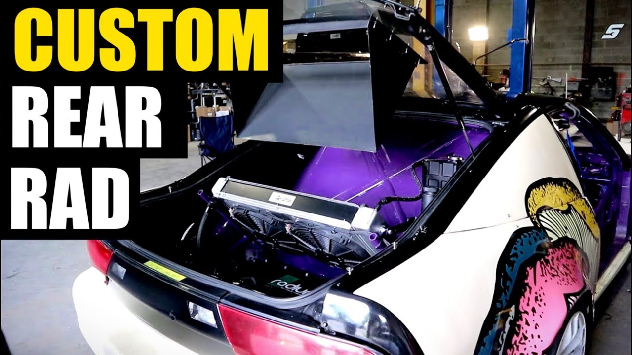 Custom s13 Rear Radiator Setup & Hatch Mod