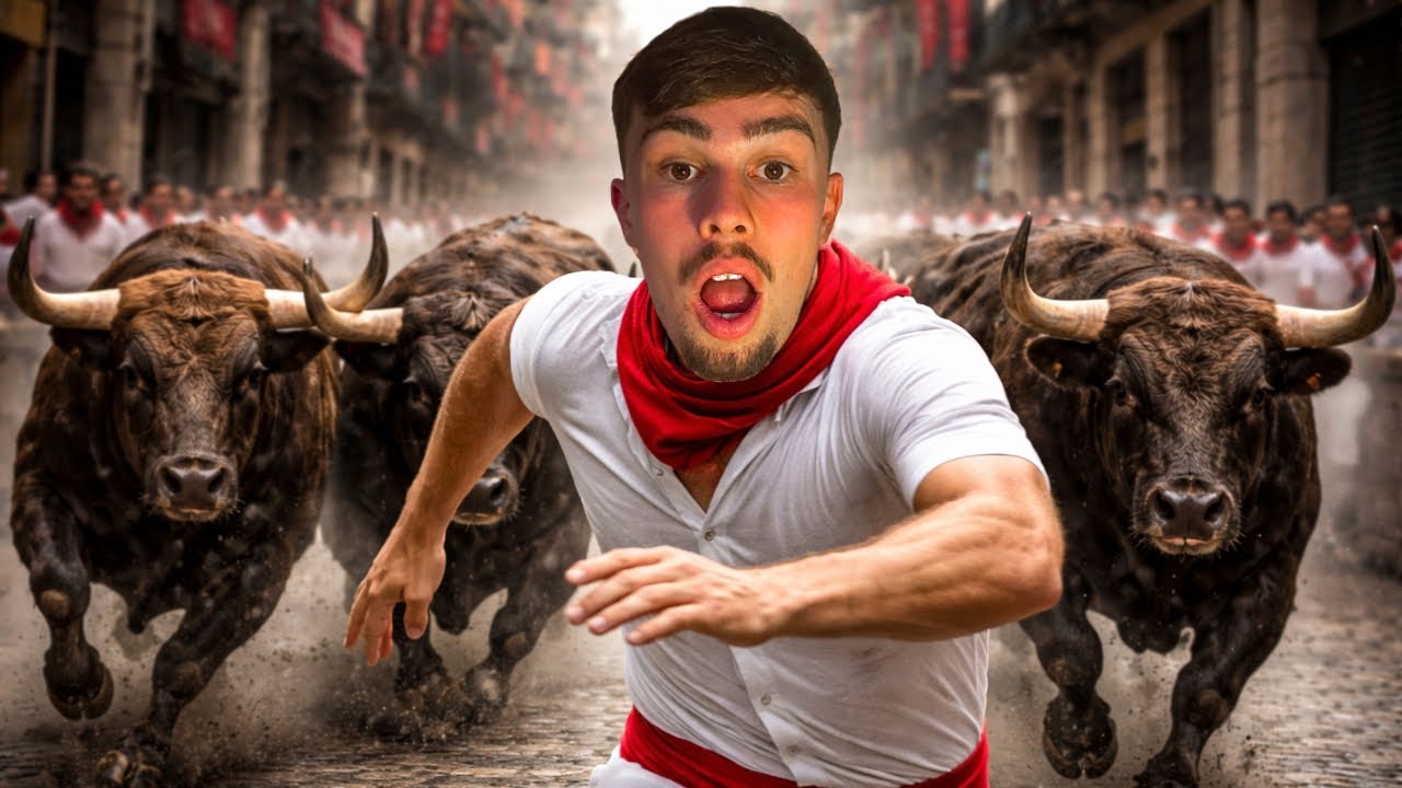 Surviving Spain's MOST DANGEROUS Festival (Pamplona Bull Run) 🇪🇸🐂