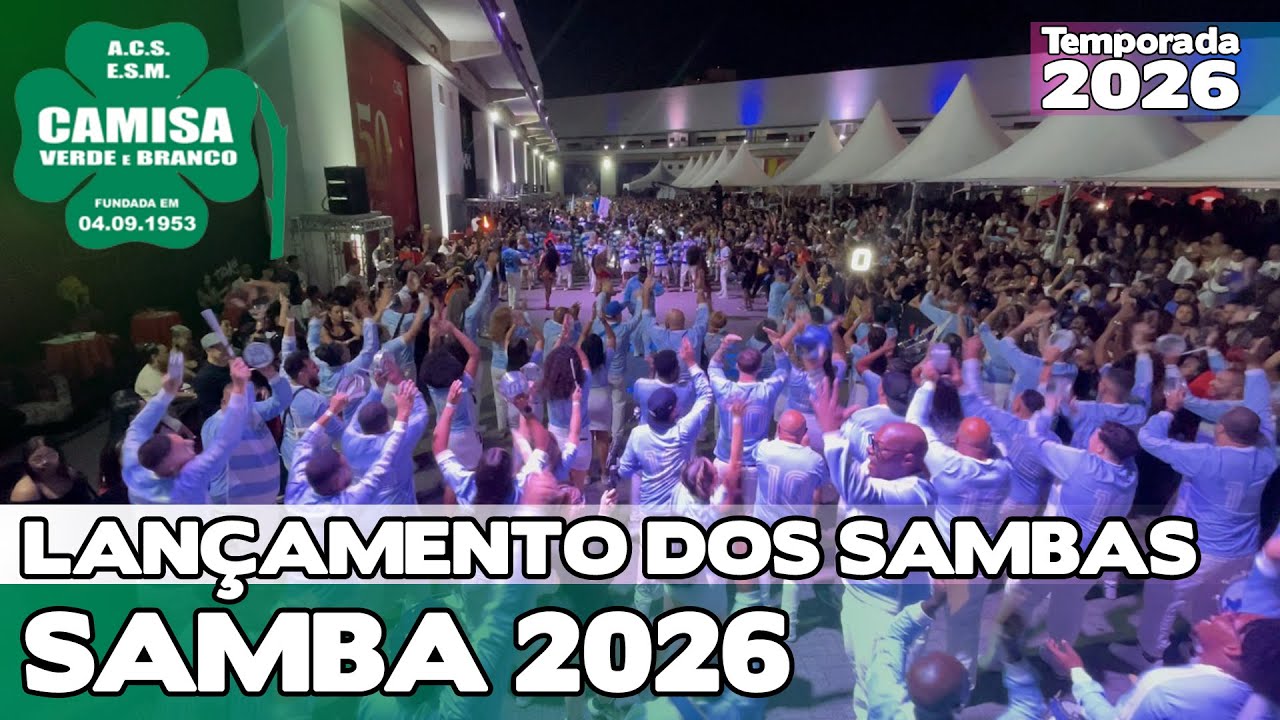 CAMISA VERDE E BRANCO 2026 AO VIVO | LANÇAMENTO DOS SAMBAS DE SP 4K | #LDS26