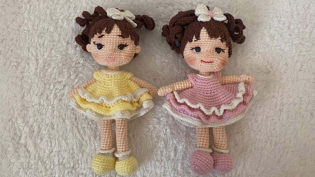 minnoş bebeğin yapılışı (final) ayakkabı ve fiyonk yapımı 20cm.doll