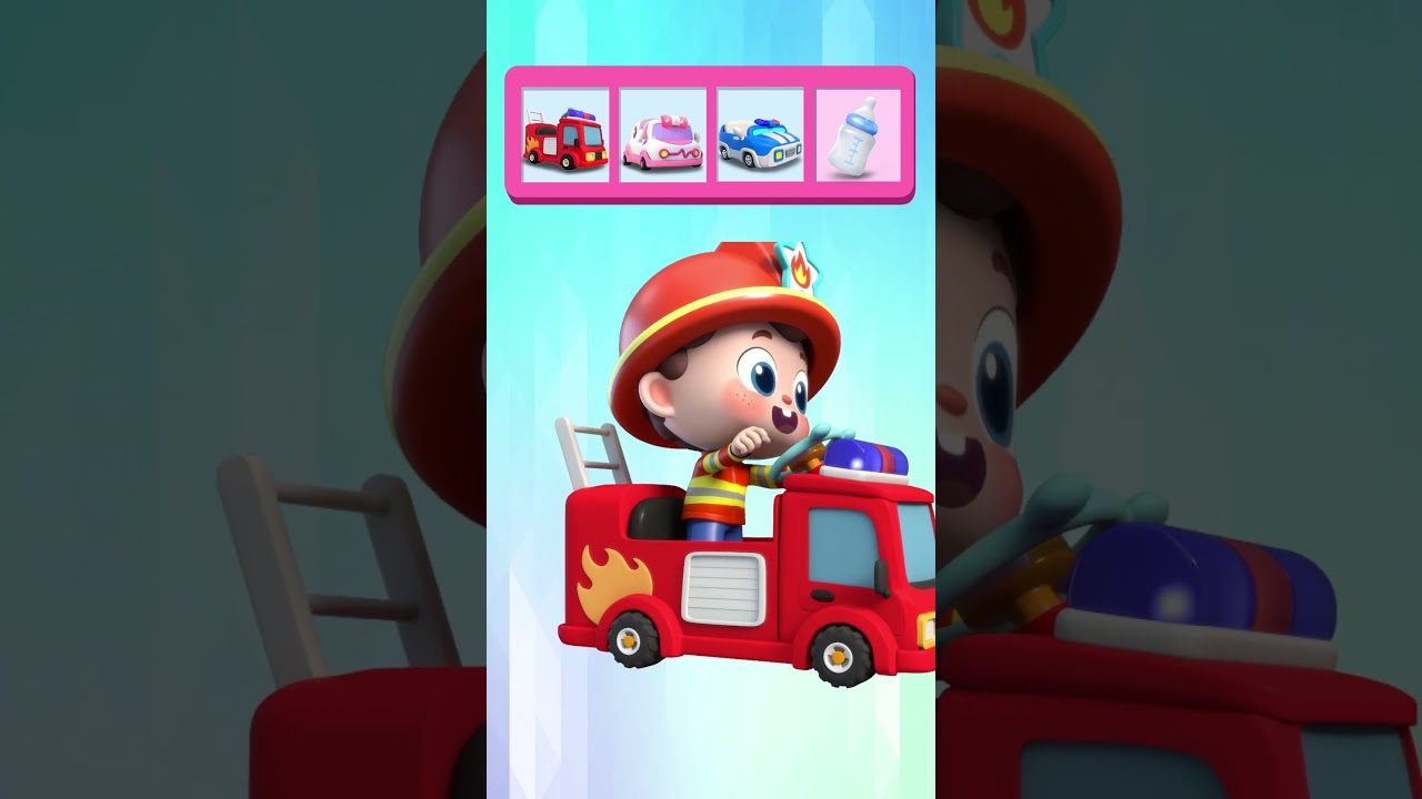 Fire Truck, Police Car, Ambulance and more! | Jobs Song for Kids #youtubeshorts #kindergartensongs