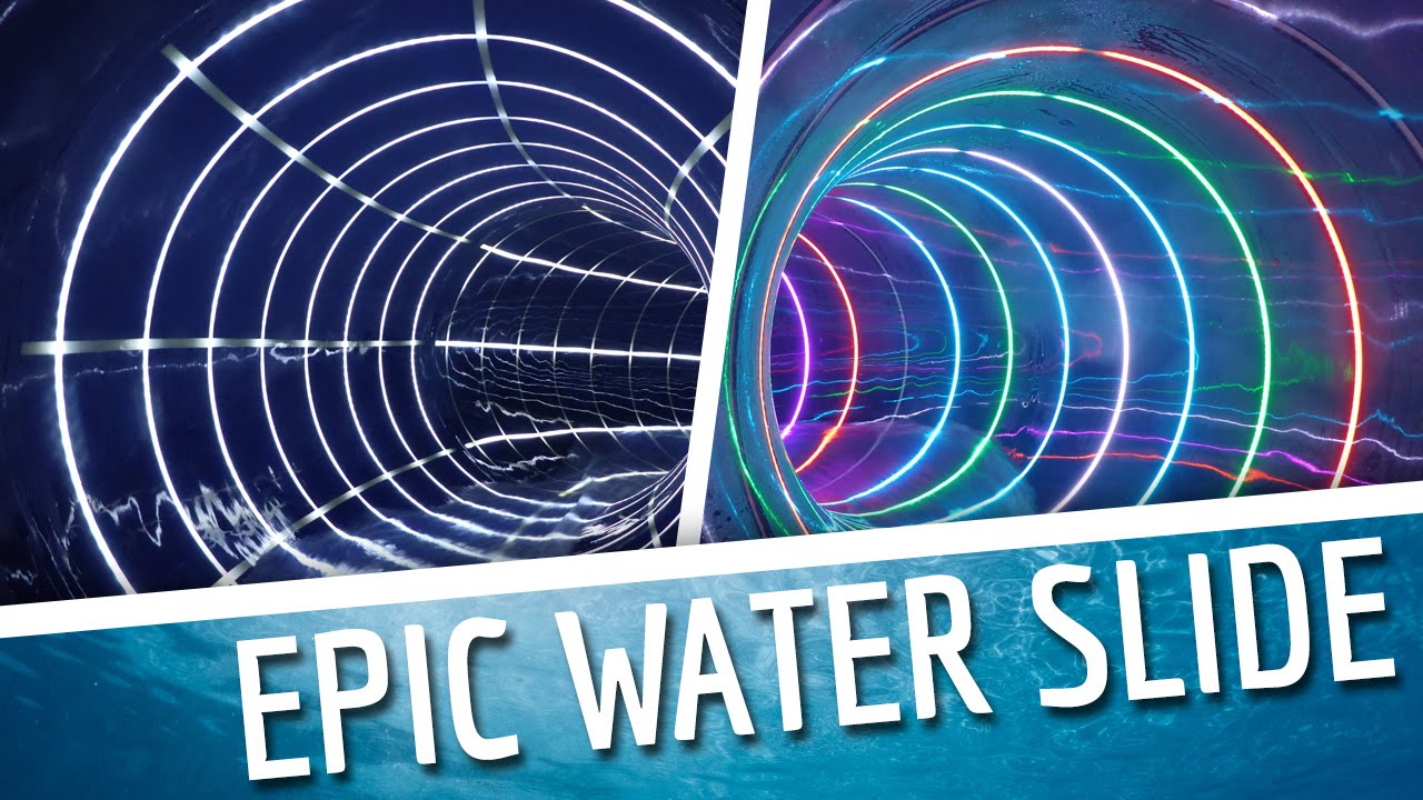 De Bütt Willich - Black Hole (NEW LED WATER SLIDE 2015) Onride POV