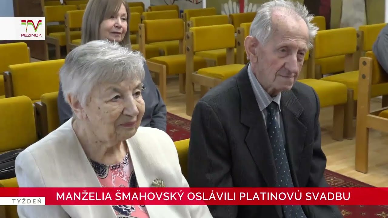 Manželia Šmahovský oslávili platinovú svadbu