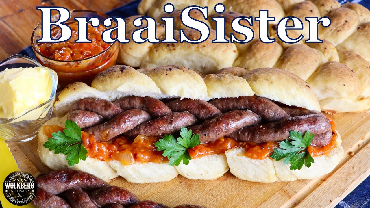 The BraaiSister Recipe | Koeksister style Boerewors-roll | Bread recipes | Braai relish recipe