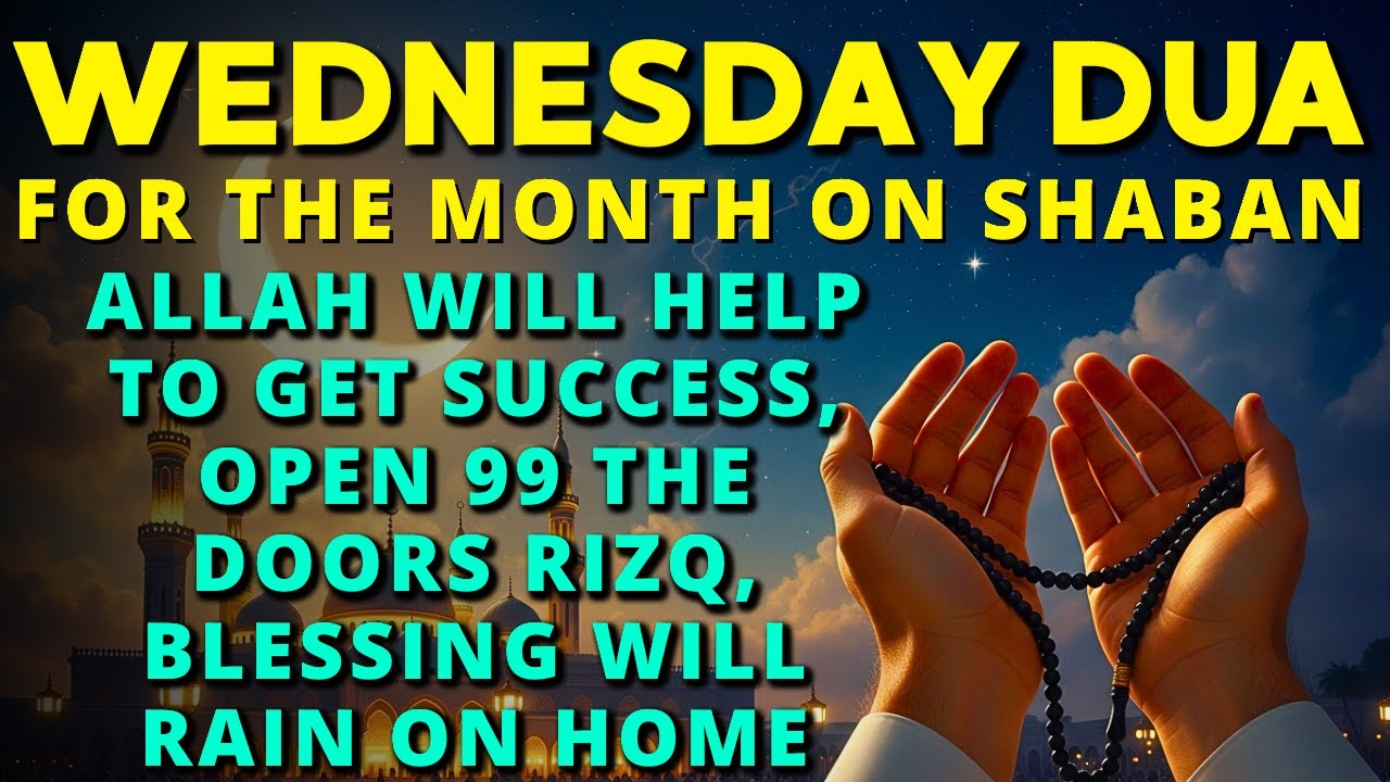 Wednesday Dua In Shaban ♥ Miracle Prayer to Solve Problems, Bring on Rizq & Attract Abundance