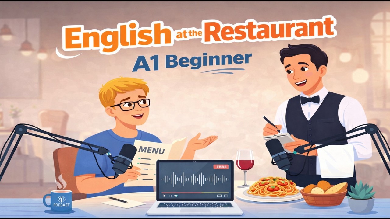 English at the Restaurant | Learn Real English Conversations for Ordering Food (Beginner Friendly)