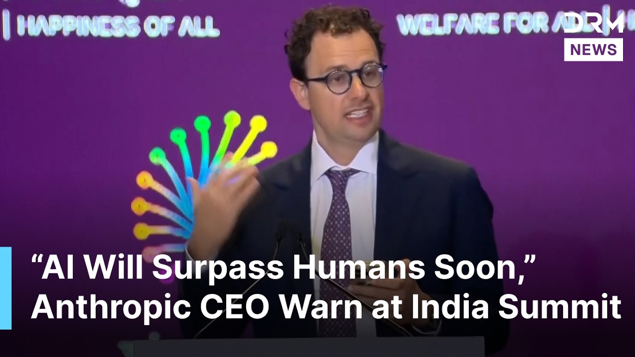FULL REMARKS: Anthropic CEO Predicts Superhuman AI Within Years at India AI Summit | AQ1B