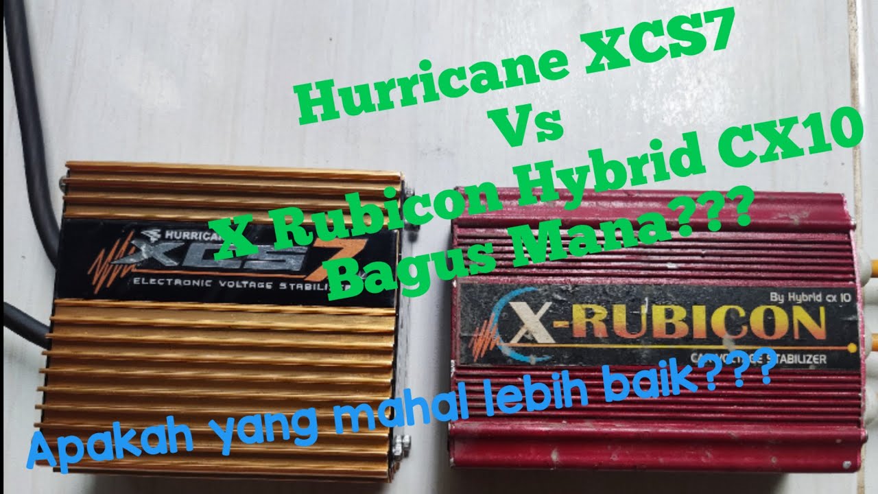 Voltage Stabilizer Hurricane XCS7 Vs X Rubicon CX 10 All New Terios R Deluxe 2021