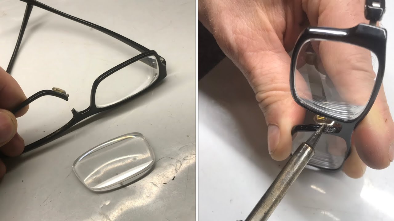 &ldquo;fixing&rdquo; BROKEN glasses made of plastic (plastic welding better than glue)
