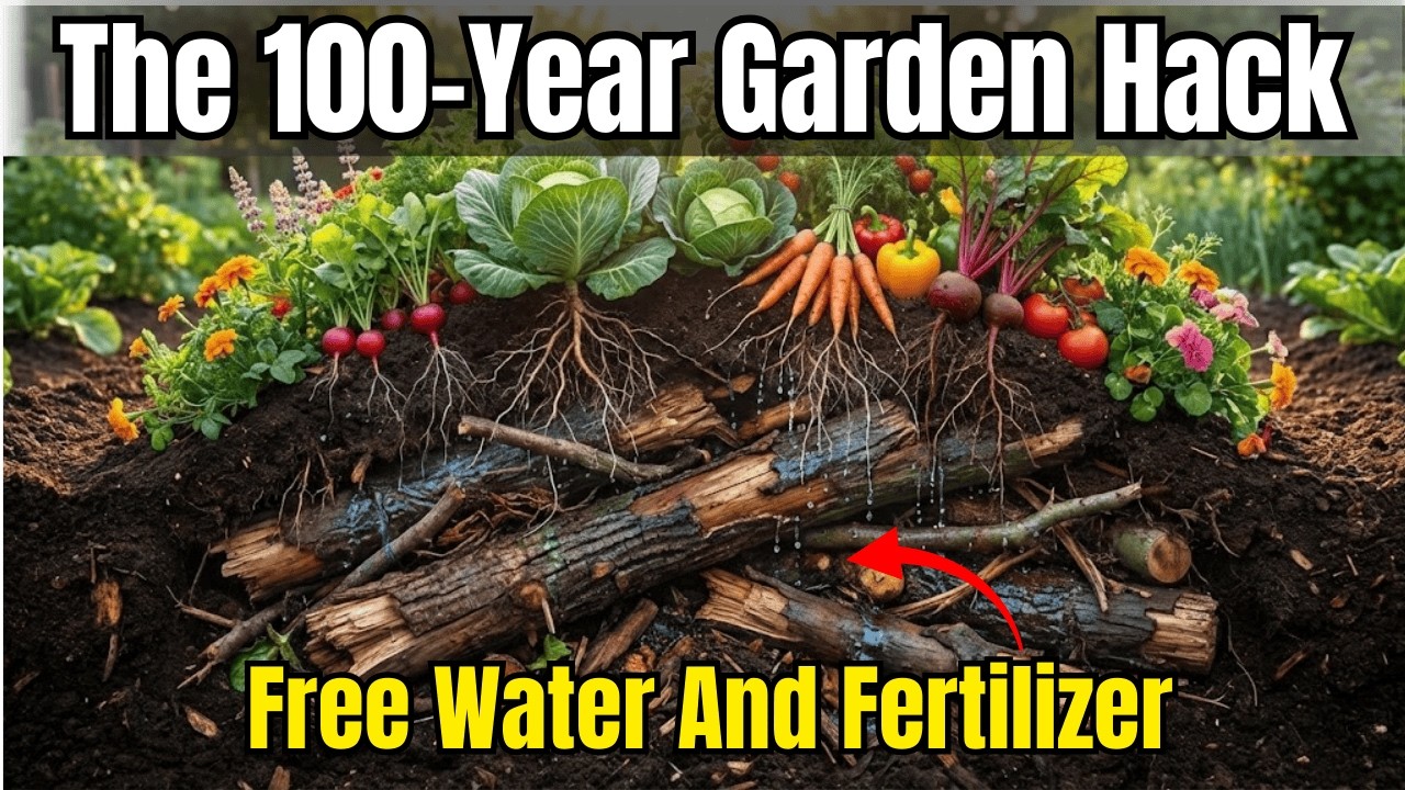 Stop Watering: The 100-Year Hugelkultur Method Revealed