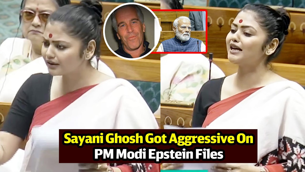 Sayani Ghosh Aggressive Speech in Parliament Over Narendra Modi Epstein Files | Filmylooks
