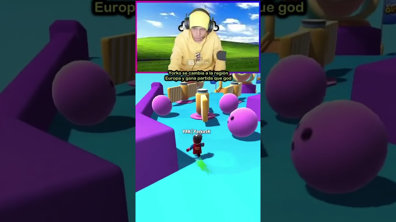 YORKO SE CAMBIA A LA REGI&Oacute;N EUROPA Y GANA PARTIDA EN STUMBLE GUYS😮😱