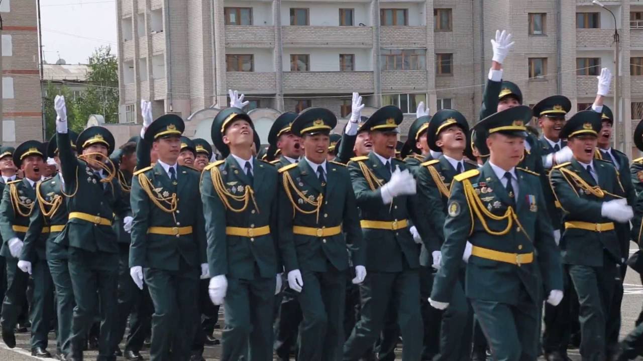 Выпуск военного института Национальной Гвардии РК 2016 г. 821 группа