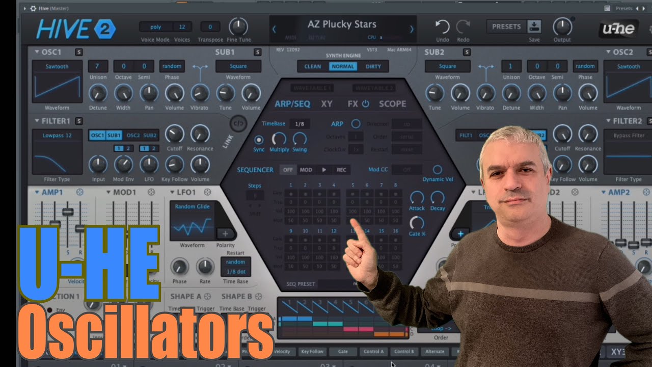 u-He Hive 2 for MAC / Windows / Linux VST / VST3 / AU  - Tutorial 2: Oscillators Sections