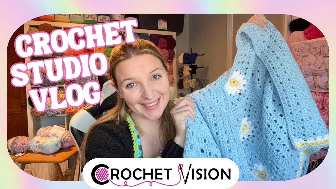 Crochet Studio Vlog: It's Never too Late to make a Christmas Sweater