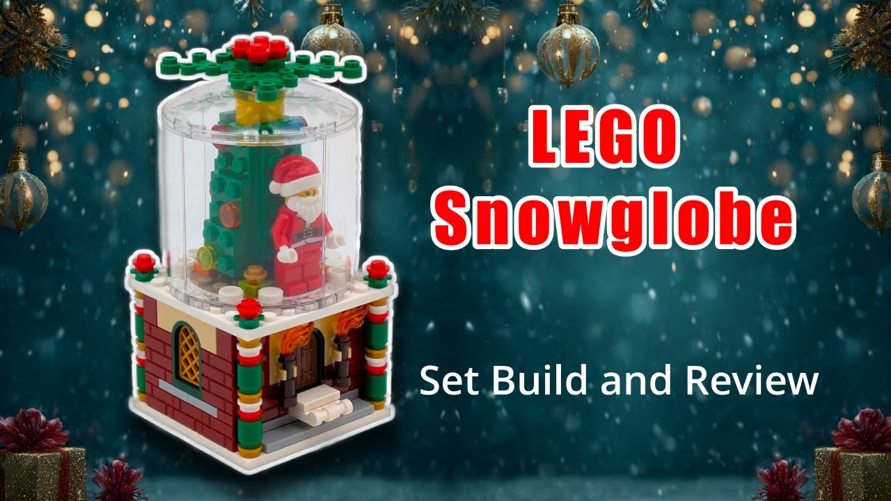 Собираем рождественский снежный шар из LEGO (подарок за покупку 2016 года) 🎄❄️