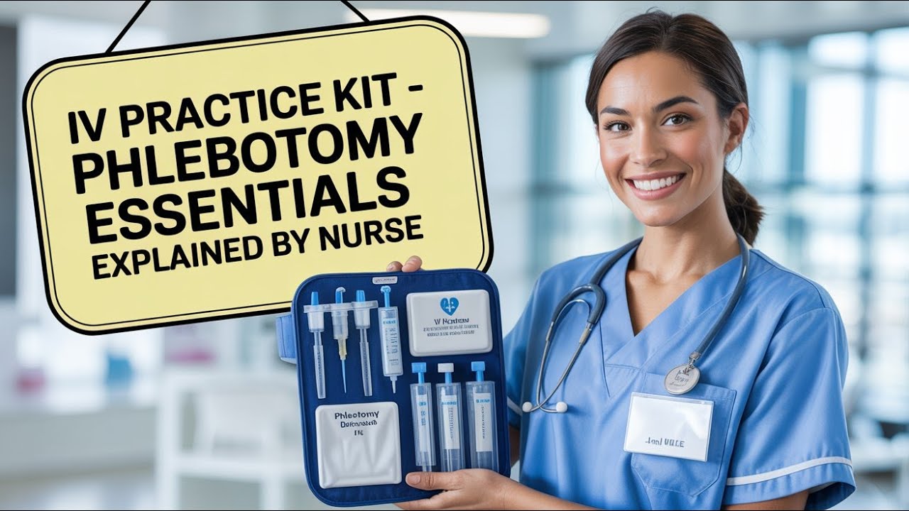 IV Practice Kit - Phlebotomy Essentials Explained by Nurse - ProjectMedi