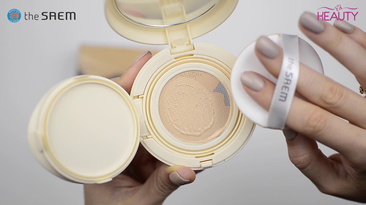 Увлажняющая тональная основа The Saem Eco Soul Bounce Cream Foundation