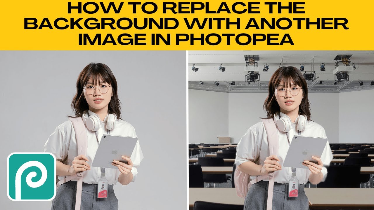 How to Replace the Background With a Different Image in Photopea