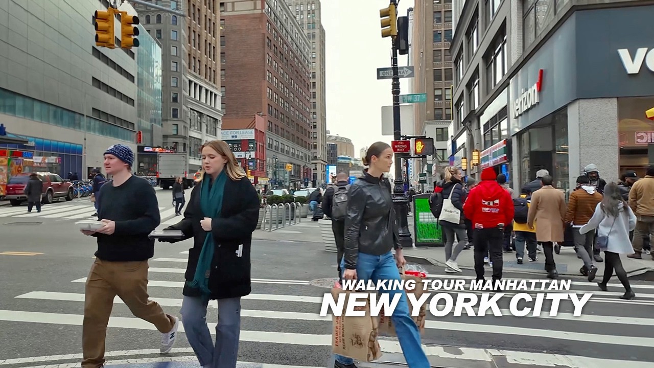 New York Manhattan Winter Walk, Broadway, Madison Avenue, Museum Mile, Central Park, Chelsea, USA