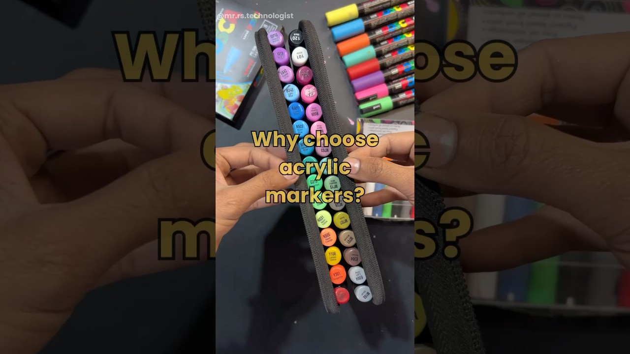 So, would you choose acrylic markers? #shorts #acrylicmarkers