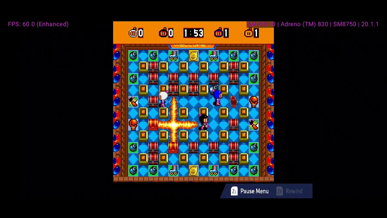 Playing classic Bomberman on switch