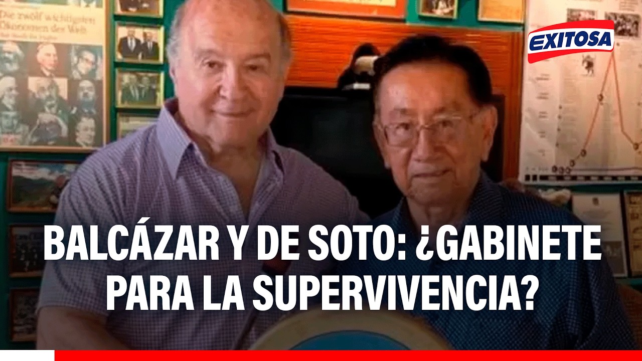 🔴🔵 José Balcázar tomará juramento a Hernando de Soto y sus ministros