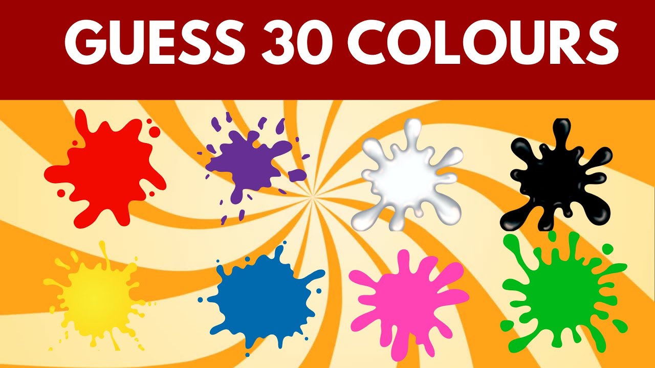 Đoán Tên 30 Màu Sắc Tiếng Anh – Từ Dễ Đến Khó | Guess The Colours in English