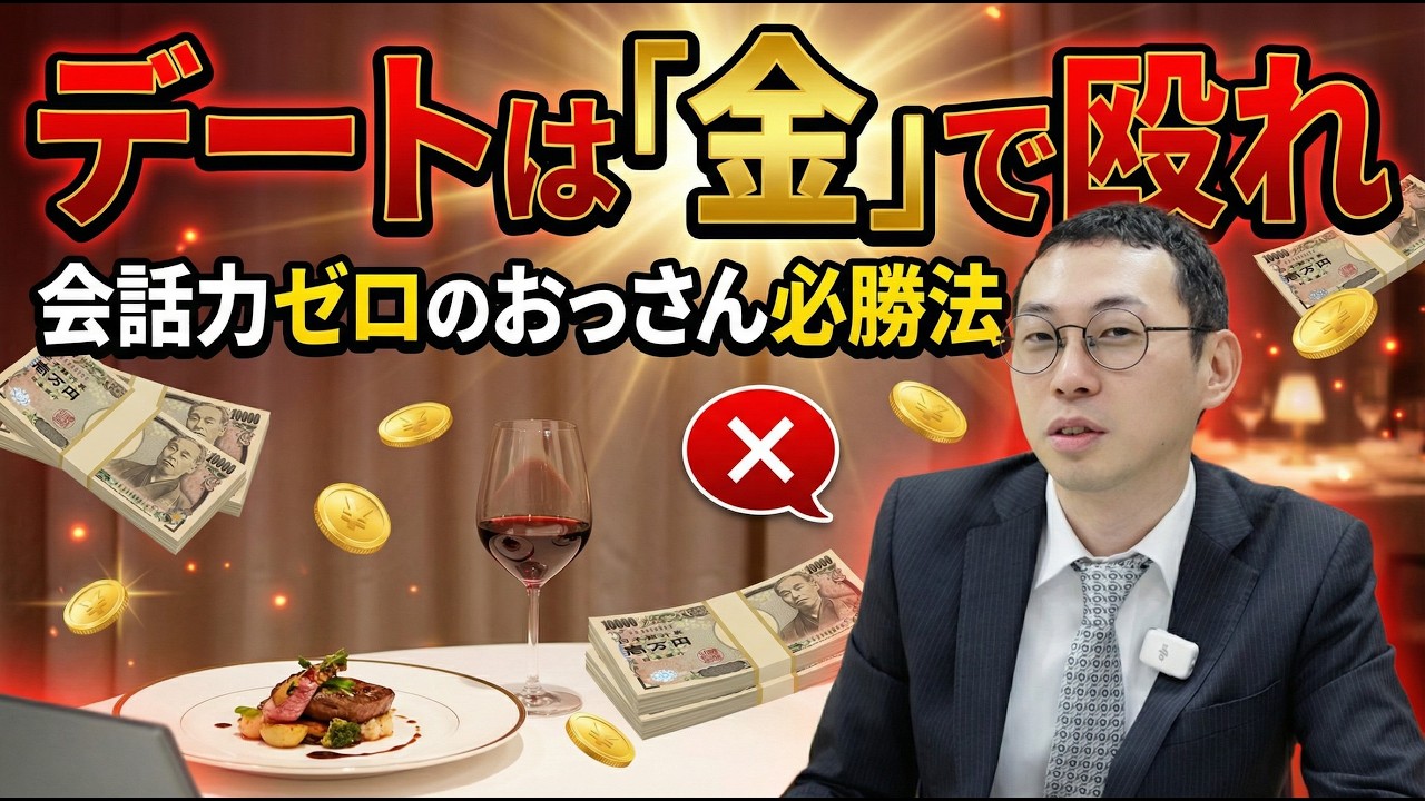 【会話不要】おっさんのデートは高級店一択！女性が落ちるズルい必勝法（マルクス主義／トイレ会計の真実）