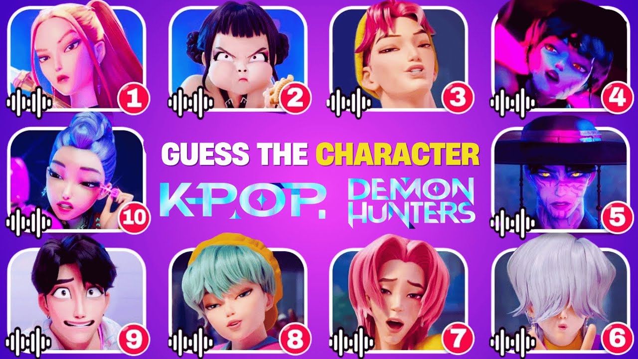 Guess KPop Demon Hunters Movie Characters by their Voice in 30 Seconds!
