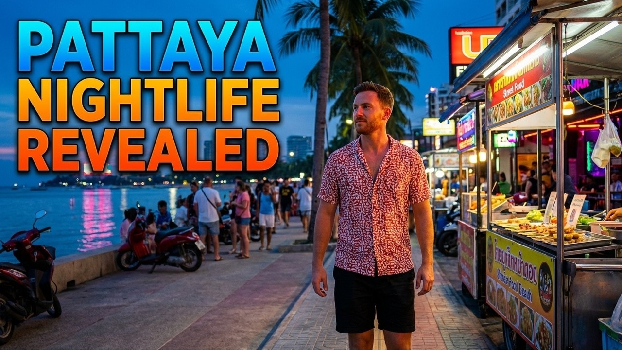 Urban Twilight at Pattaya Beach 🌅 | Evening Life by the Sea in Thailand