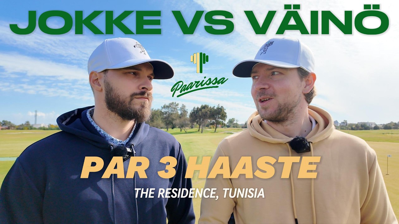 PAARISSA Jokke vs V&auml;in&ouml; Tunisiassa - 5x Par3 ly&ouml;ntipelin&auml;