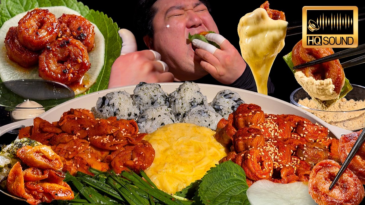 🔥곱창, 막창 먹방 in 녹음실, 근데 이제 해설과 저세상푸드를 곁들인..