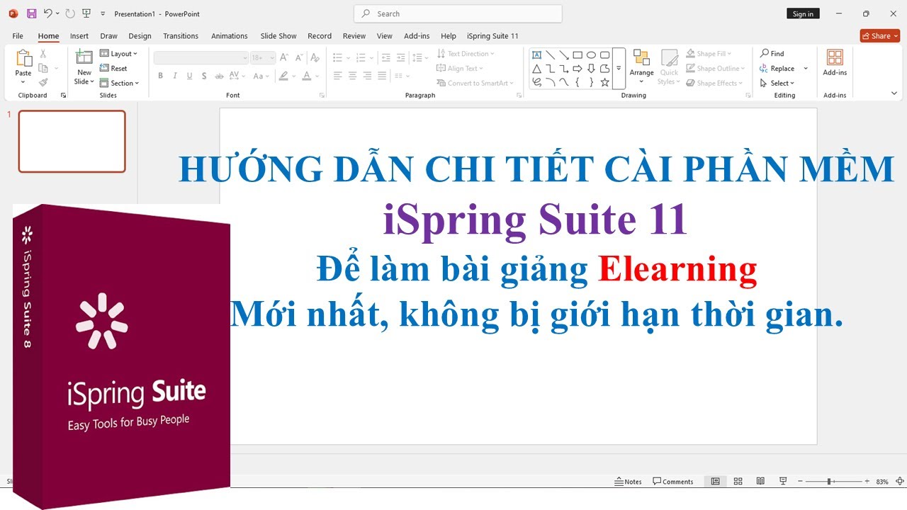 Hướng dẫn  tải và cài đặt phần mềm iSpring Suite 11, để làm bài giảng Elearning mới nhất cực dễ.