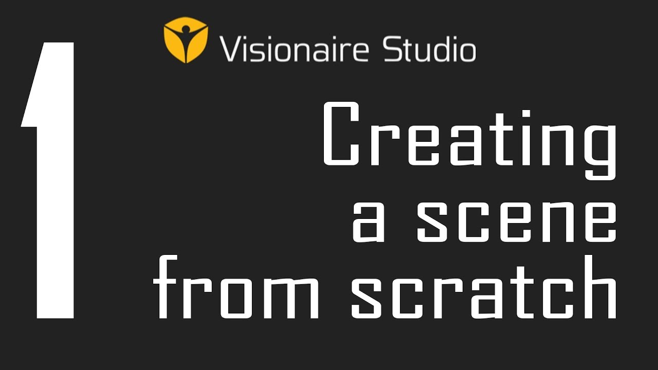 Visionaire Studio Basics - Video 1 - Creating a scene from scratch