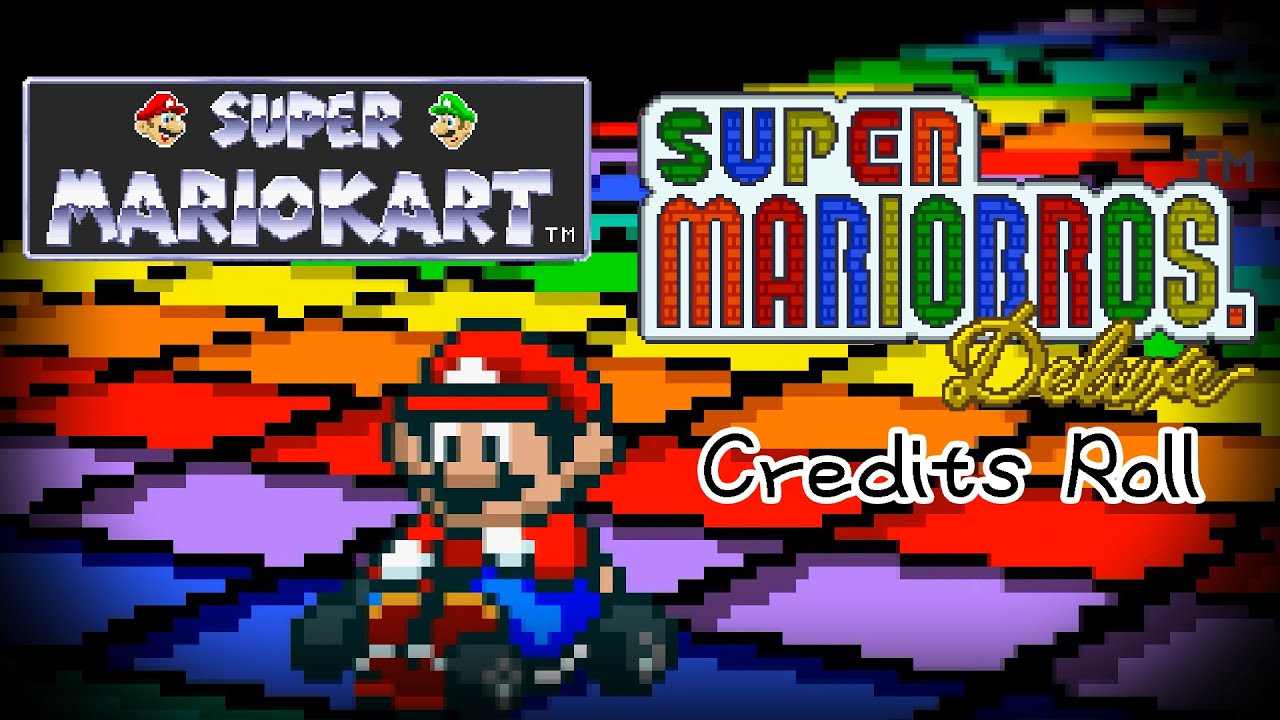 Credits Roll - Super Mario Bros. Deluxe (Super Mario Kart style)