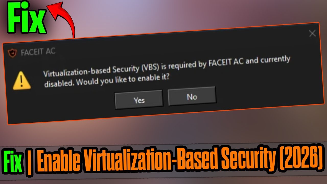 Для FaceIT AC требуется безопасность на основе виртуализации | Простое решение ✅